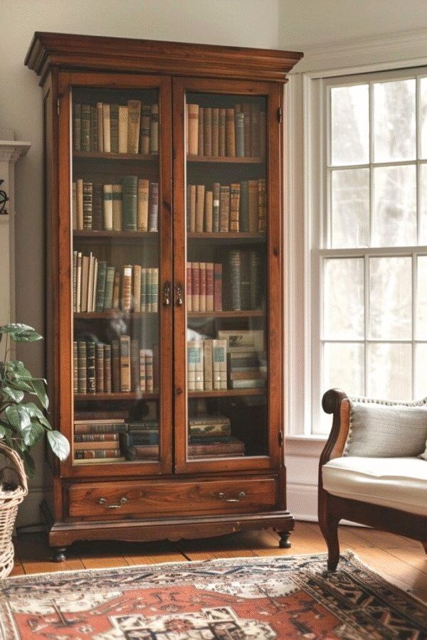 Solid Wood Bookshelf – Elegant & Durable Storage | Décor Design - Image 8