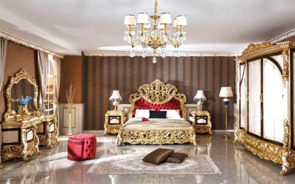 Classic wooden bed design King size bed decor designo Furniture - Image 7