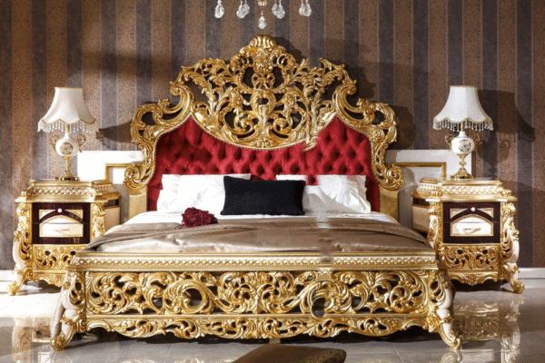 Classic wooden bed design King size bed decor designo Furniture
