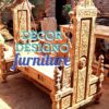 Elegant Wooden Swing Chair Handcrafted Jhoola for Home Décor n