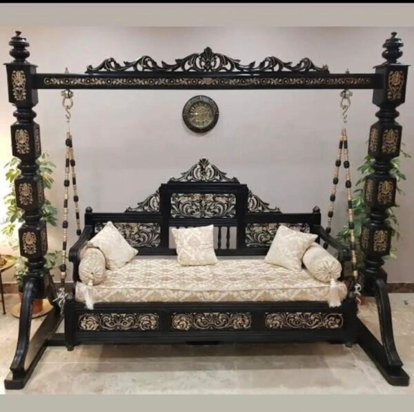 Traditional Wooden Jhoola Swing for Indoor & Outdoor Charm - Image 18