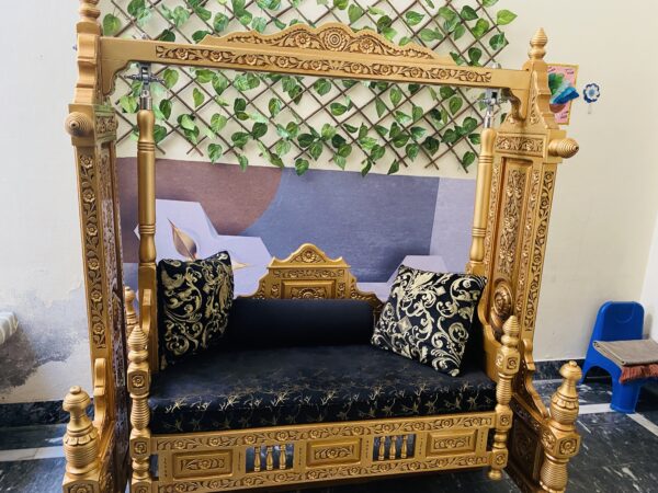 Traditional Wooden Jhoola Swing for Indoor & Outdoor Charm - Image 17