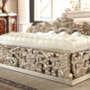 Wooden Double Bed with Drawers – Elegant & Functional Design
