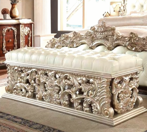 Wooden Double Bed with Drawers – Elegant & Functional Design