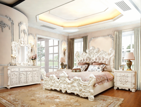 Luxury Royal Wooden Bed Frame – New Double Bed Designs | Chinioti Furniture - Image 32
