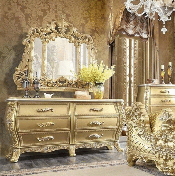 Luxury Royal Wooden Bed Frame – New Double Bed Designs | Chinioti Furniture - Image 20