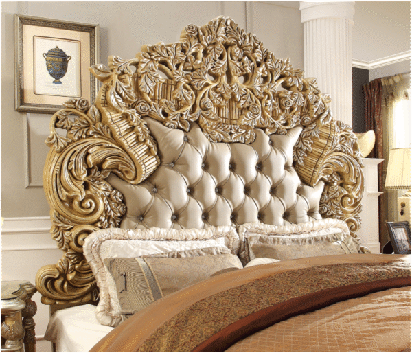 Luxury King Size Bedroom Wooden Bed Set | Italian Design with Hand-Carved Elegance - Image 11