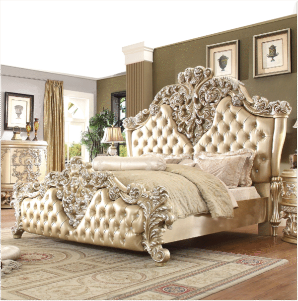 Luxury Royal Wooden Bed Frame – New Double Bed Designs | Chinioti Furniture - Image 8