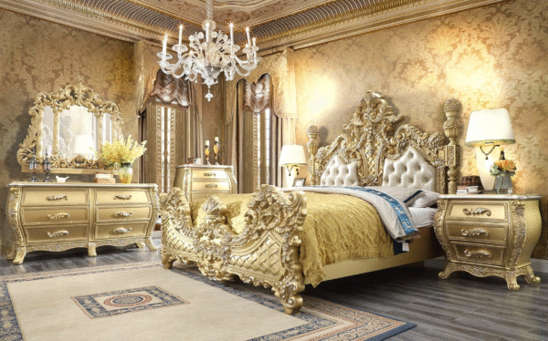 Luxury Royal Wooden Bed Frame – New Double Bed Designs | Chinioti Furniture - Image 14