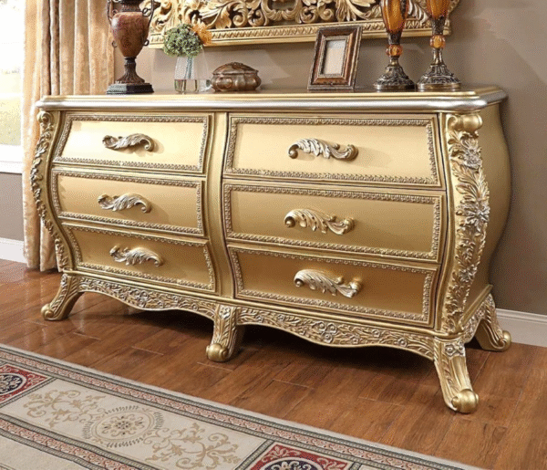 Luxury Royal Wooden Bed Frame – New Double Bed Designs | Chinioti Furniture - Image 19