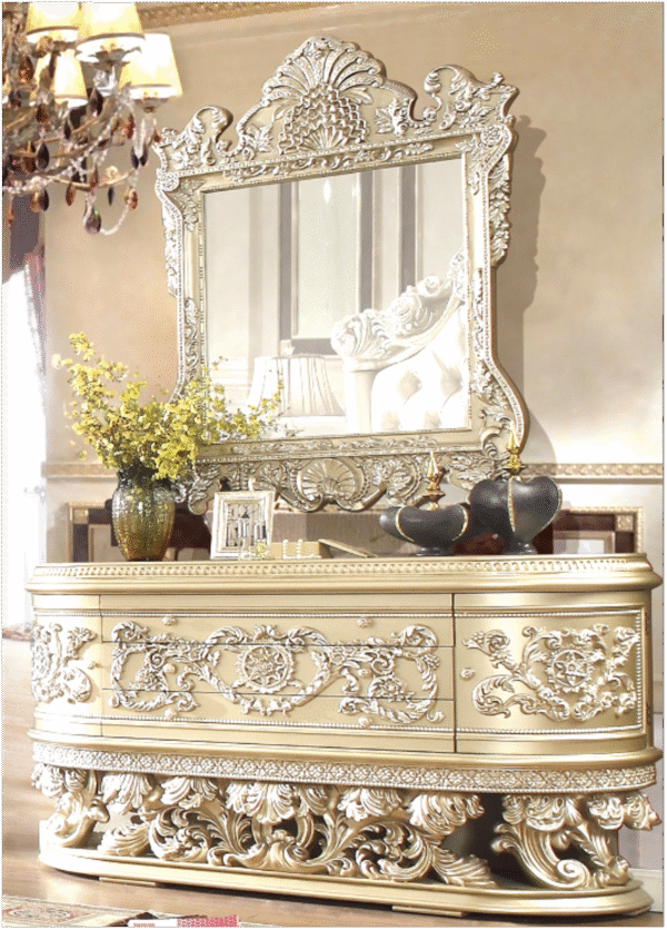 Luxury Royal Wooden Bed Frame – New Double Bed Designs | Chinioti Furniture - Image 6