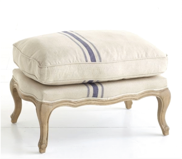 Luxury Round Wooden Stool with Gold Upholstery - Image 14