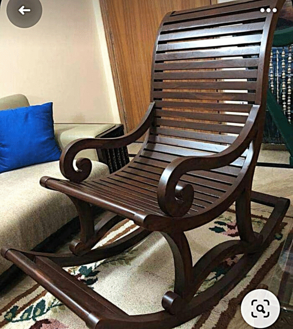 Wooden Rocking Chair – Comfortable & Timeless Designs decor designo pakistan