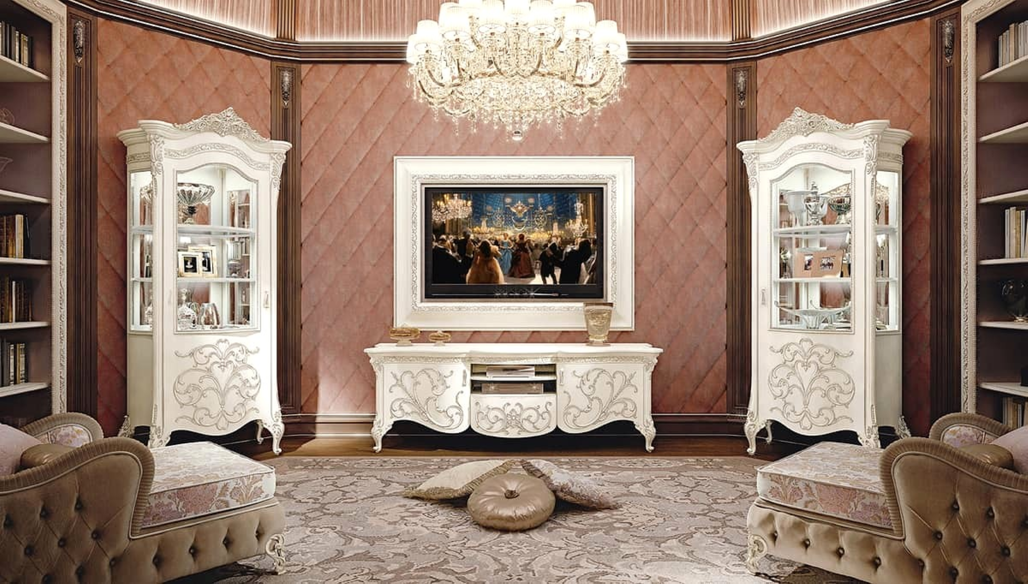 Trendy LCD Rack Designs for Modern Living Rooms