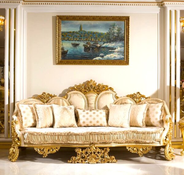 Wooden luxury sofa set