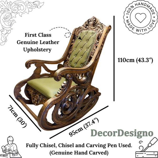 Wooden Rocking Chair – Comfortable & Timeless Designs - Image 3