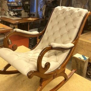 crown wood luxury rocking chair