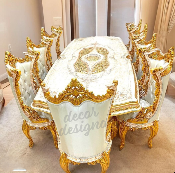 Victoria Luxury Dining Set – Handcrafted Elegance for Timeless Dining Global Collection