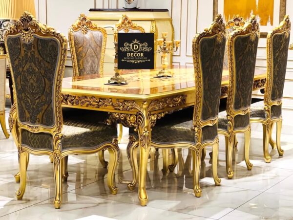 Authentic Vietnam Dining Table Set for Elegant Spaces