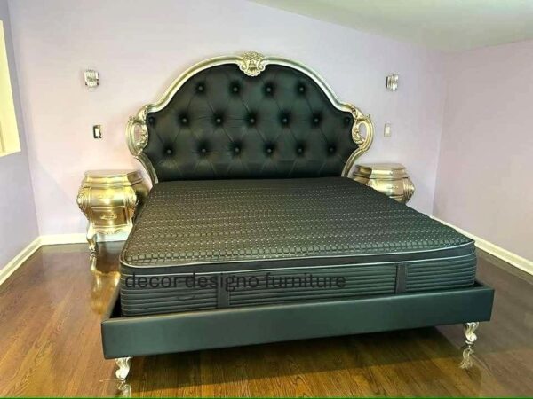 queen size bed  wooden - Image 3