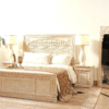 Luxury Royal wooden bed frame double bed design Chiniot furniture new bed sets prices décor Designo Furniture shop