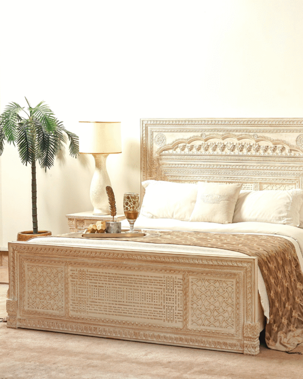 Luxury Royal Wooden Bed Frame – New Double Bed Designs | Chinioti Furniture - Image 35