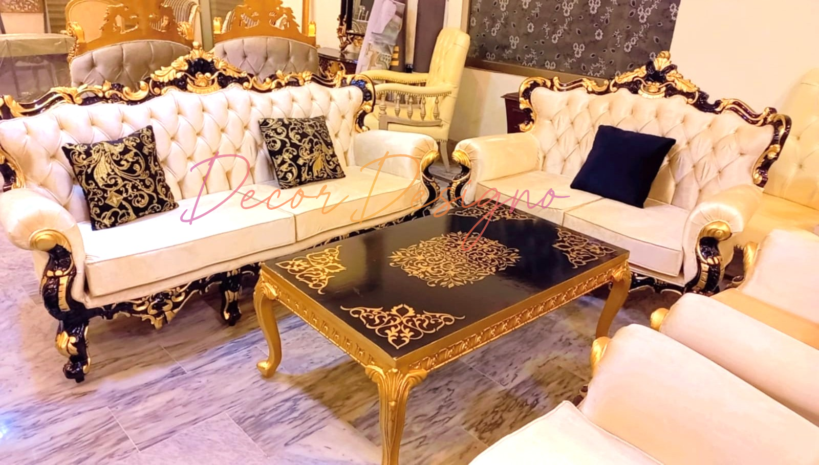 Chinioti Wooden Sofa Set – Premium Style for Your Living Room