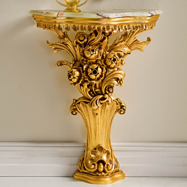Gold Versailles Console Table  mirror - Image 2