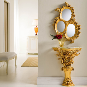 Gold Versailles Console Table mirror