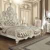 Luxury bed Bed bed set king size bed dressing table wooden