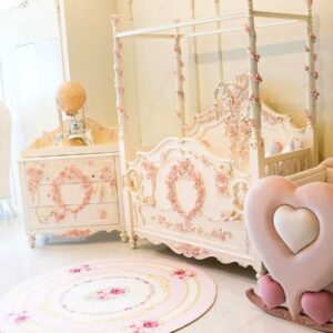 Pink Baby crib