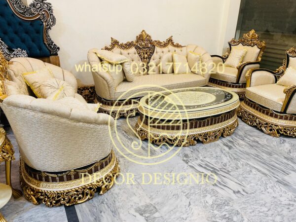 Lounge Sofa set wooden - Image 12