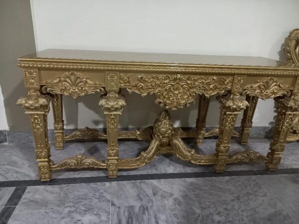 Chinioti Console Table Victoria Console Table Pakistan  Wood Console Table with Drawers Decor Designo Furniture Chiniot Pakistan - Image 2