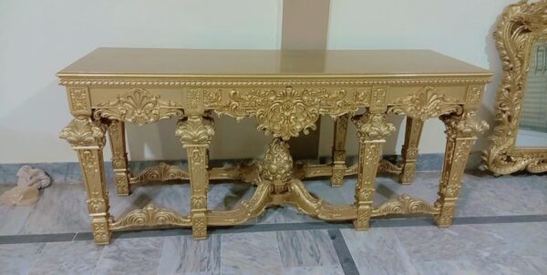 Chinioti Console Table Victoria Console Table Pakistan  Wood Console Table with Drawers Decor Designo Furniture Chiniot Pakistan - Image 4
