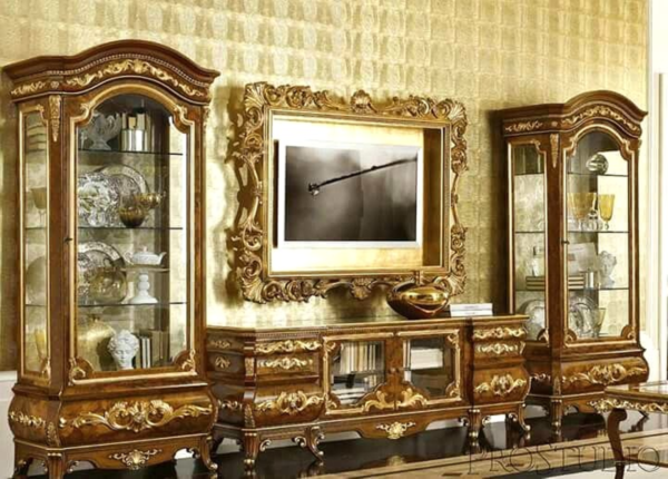 Chinioti Luxury Wooden LCD Racks & Solid Wood TV Consoles | LED Stand Price in Pakistan – Décor Designo - Image 4