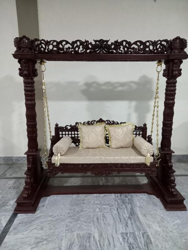 Luxury Wooden Cane Swing in Pakistan | Chinioti Jhoola Price & Wooden Swings Designs - Image 8