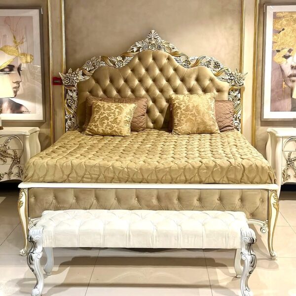 Chiniot Luxury King Size Bed Set Wooden Modern Bed Design  decor designo - Image 9