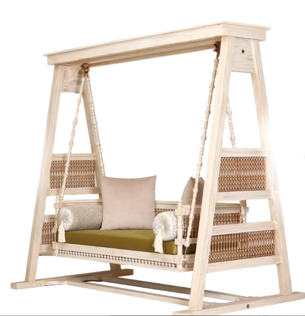Elegant Traditional Wooden Swing Decor design Indoor Outdoor - Image 16