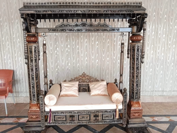 Elegant Traditional Wooden Swing Decor design Indoor Outdoor - Image 4