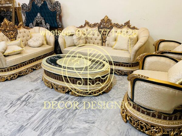 Luxury Wooden Sofa Set – Price, Designs & Handmade Styles - Image 8