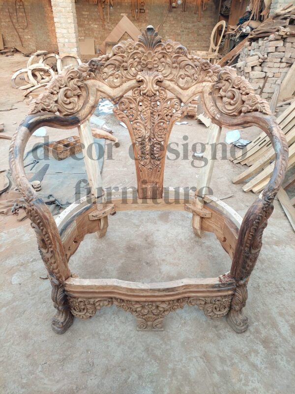 Luxury Wooden Sofa Set – Price, Designs & Handmade Styles - Image 6