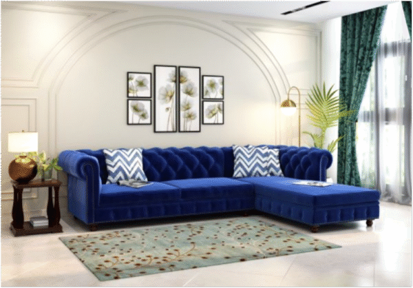 Modern Blue Sectional Sofa – Stylish & Comfortable Living Room Upgrade - Image 15