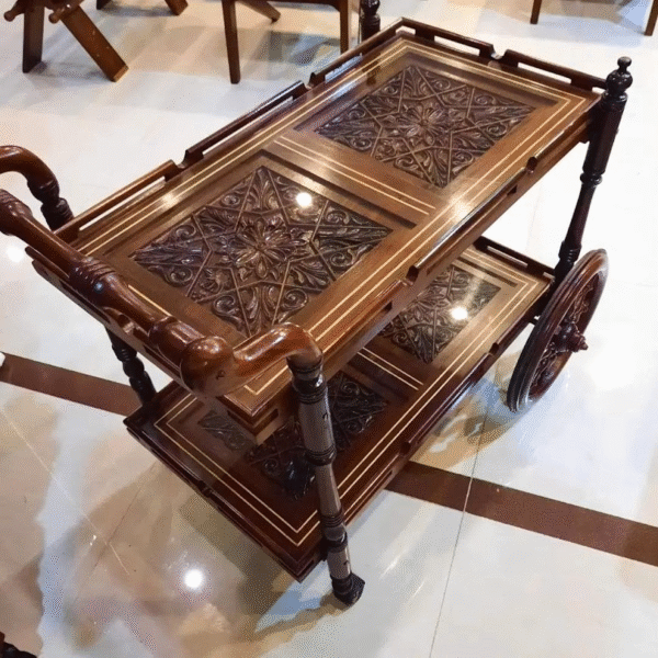 Premium Tea Service Trolley for Elegant Hospitality - Image 3