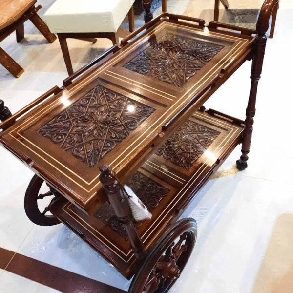 Premium Tea Service Trolley for Elegant Hospitality - Image 4