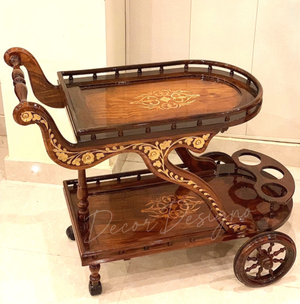Premium Tea Service Trolley for Elegant Hospitality - Image 22