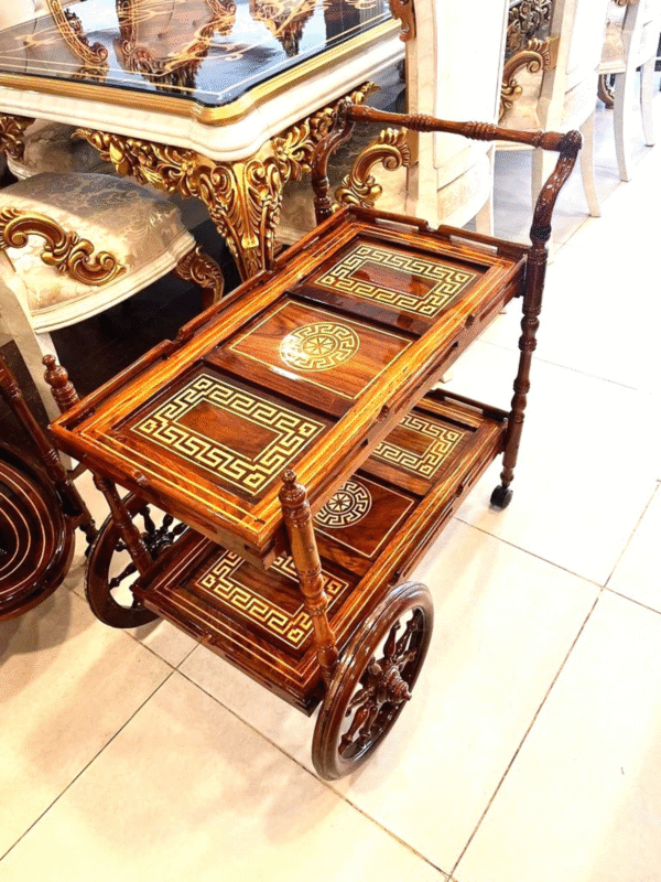 Premium Tea Service Trolley for Elegant Hospitality - Image 9