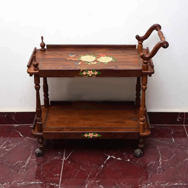 Premium Tea Service Trolley for Elegant Hospitality - Image 19