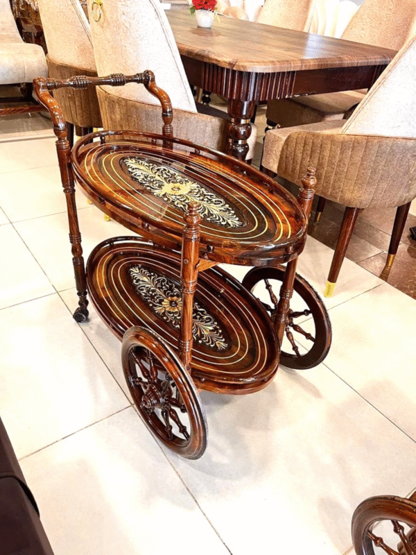 Premium Tea Service Trolley for Elegant Hospitality - Image 13