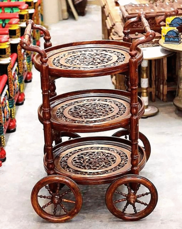 Premium Tea Service Trolley for Elegant Hospitality - Image 11