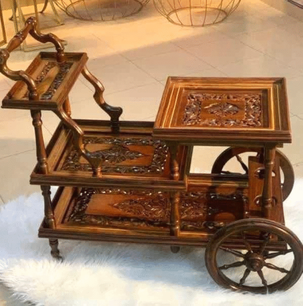 Premium Tea Service Trolley for Elegant Hospitality - Image 5